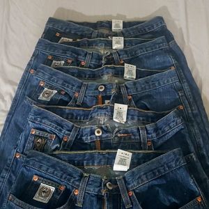 Men's Cinch brand jeans, dark stone washed, 30x38